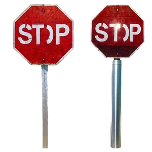 Metal Stop Sign Png 05232024 PNG image