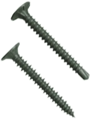 Metal Wood Screws Isolated PNG image