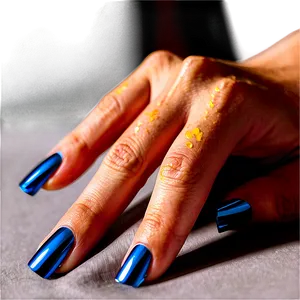 Metallic Acrylic Nails PNG Pqc