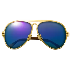 Metallic Aviators Frame Png 06212024 PNG image