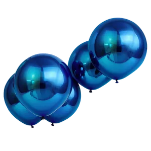 Metallic Blue Balloons Png 06122024 PNG image