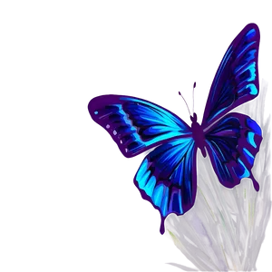 Metallic Blue Butterfly Png 05212024 PNG image