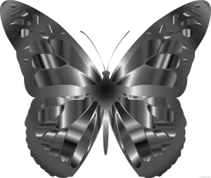 Metallic Butterfly Illusion PNG
