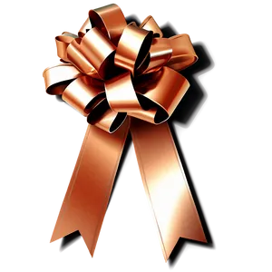 Metallic Copper Gift Bow PNG Tuf89 PNG