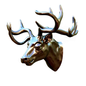 Metallic Deer Head Texture Png Rkm33 PNG image