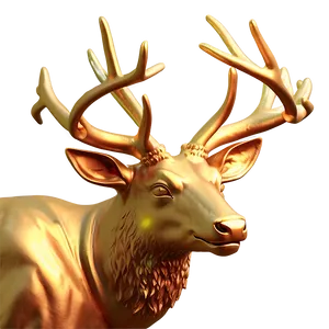 Metallic Deer Head Texture PNG Rwb