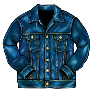 Metallic Denim Jacket PNG 56 PNG