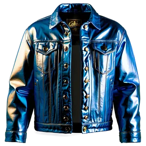 Metallic Denim Jacket PNG Ano30 PNG