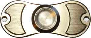 Metallic Fidget Spinner Top View PNG image