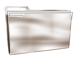 Metallic File Folder Icon