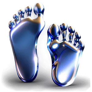 Metallic Footprints Png Ctj8 PNG image