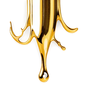 Metallic Gold Glitter Drip Png 97 PNG image