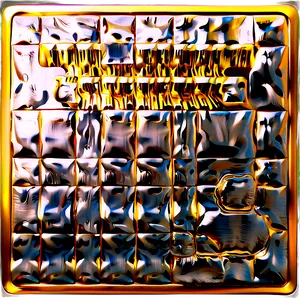 Metallic Gold Square Texture PNG 29