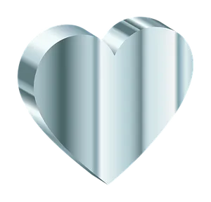Metallic Heart Graphic