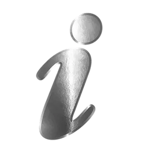 Metallic Information Icon