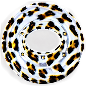 Metallic Leopard Pattern PNG Thq89