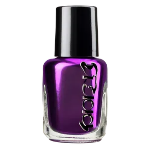 Metallic Nail Polish Bottle PNG 06292024