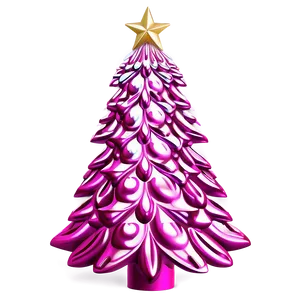 Metallic Pink Christmas Tree Png 54 PNG image