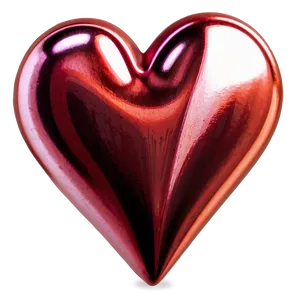 Metallic Red Heart Emoji PNG 95 PNG