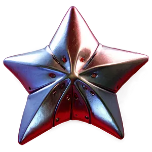 Metallic Red Star PNG Ttr96