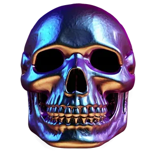 Metallic Skull Face Icon PNG 06272024 PNG