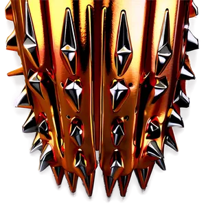 Metallic Spikes Detail Png 06122024 PNG image