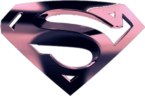 Metallic Superman Logo PNG image