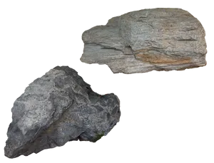 Metamorphic Rocks Isolatedon Black PNG image