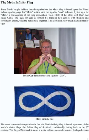 Metis Infinity Flagand Sign Language Demonstration PNG image
