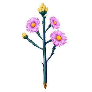 Mexican Desert Flowers PNG 06202024