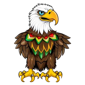 Mexican Eagle Cartoon PNG Qmj36