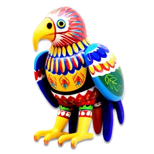 Mexican Eagle Folk Art PNG Sbe26 PNG