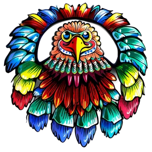 Mexican Eagle In Traditional Art Png 06132024 PNG image