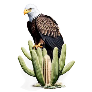Mexican Eagle On Cactus PNG 69