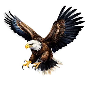 Mexican Eagle Watercolor Png Lme PNG image