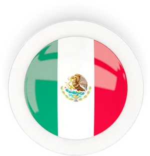 Mexican Flag Badge PNG image