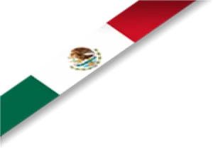 Mexican Flag Diagonal View PNG image