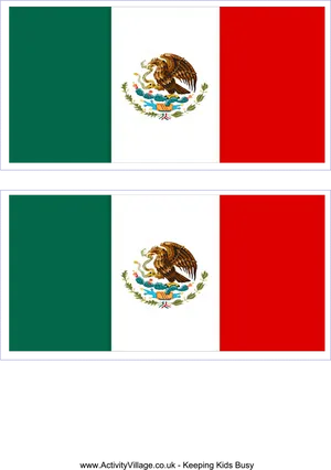 Mexican Flag Printables PNG image