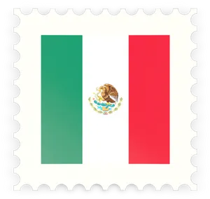 Mexican_ Flag_ Stamp PNG image