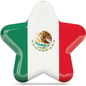 Mexican Flag Star Shaped Balloon PNG image