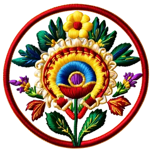 Mexican Flower Embroidery Designs Png 06202024 PNG image