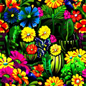 Mexican Flowers In Pots PNG Mbi PNG