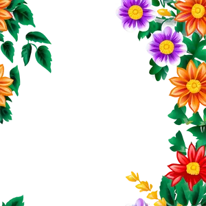Mexican Flowers Pattern PNG Dfq71 PNG