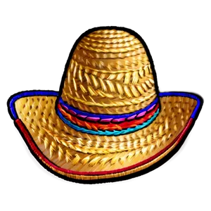 Mexican Hat With Embroidery PNG Tkl40 PNG