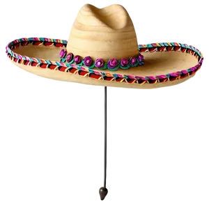 Mexican Hat With Flowers PNG 06122024