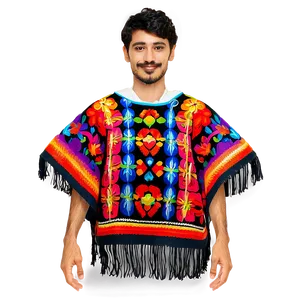 Mexican Poncho Fiesta Wear Png 73 PNG image