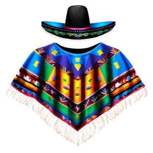 Mexican Poncho For Celebration PNG 06282024