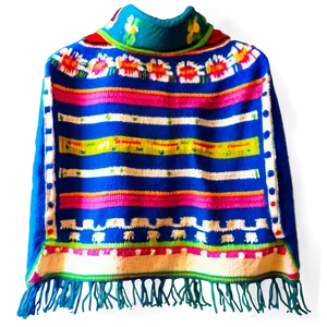 Mexican Poncho For Celebration PNG 45
