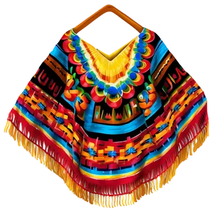 Mexican Poncho For Celebration PNG Jlq