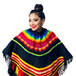 Mexican Poncho For Festivals PNG 06282024